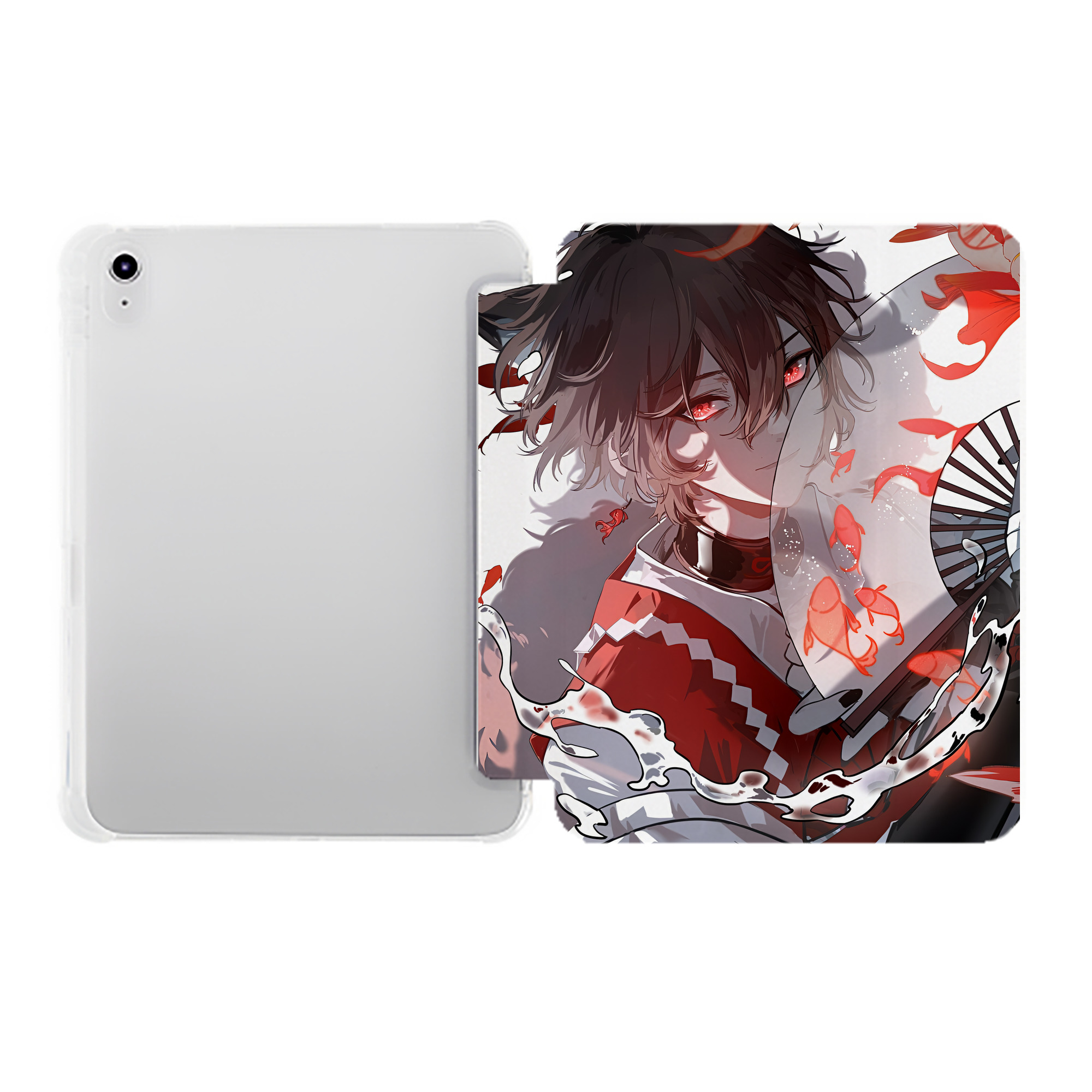 （画像用） 文豪ストレイドッグス Bungo Stray Dogs IPad ケース ペン収納付き 三つ折りスタンド PUレザー×シリコン 対応機種9.5/10.5/10.9インチ